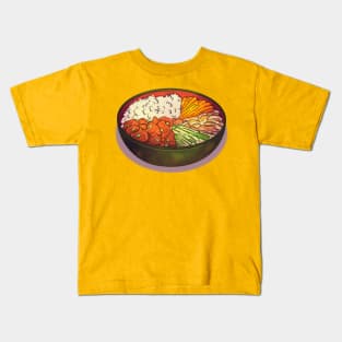 Korean Food Illustration Kids T-Shirt